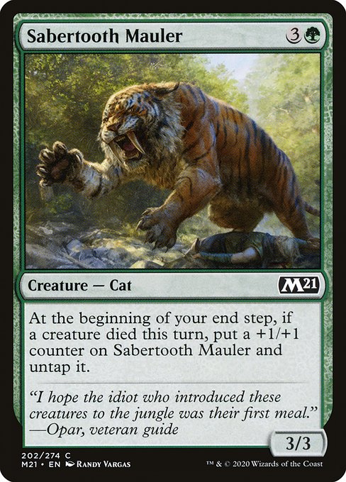Sabertooth Mauler (202) (Foil) - Core Set 2021 - Game On