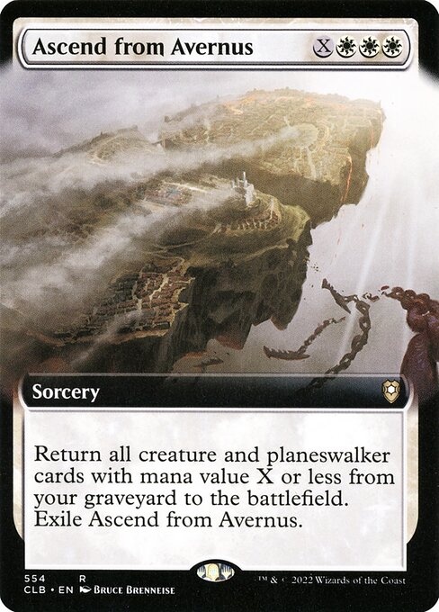 Ascend from Avernus (554) - EXTENDED ART (Foil) - Commander Legends: Battle for Baldur's Gate - Game On