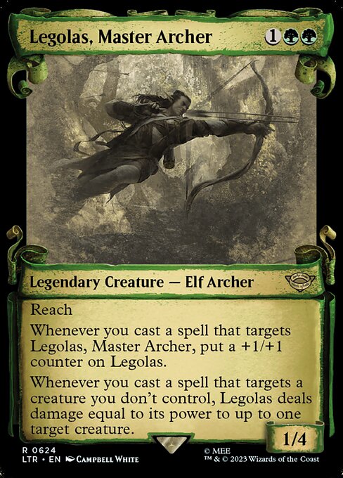 Legolas, Master Archer (624) - SHOWCASE (Foil) - The Lord of the Rings: Tales of Middle-earth - Game On