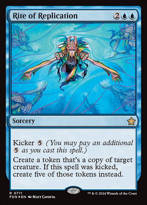 Rite of Replication (711) (Foil) - Foundations - Game On