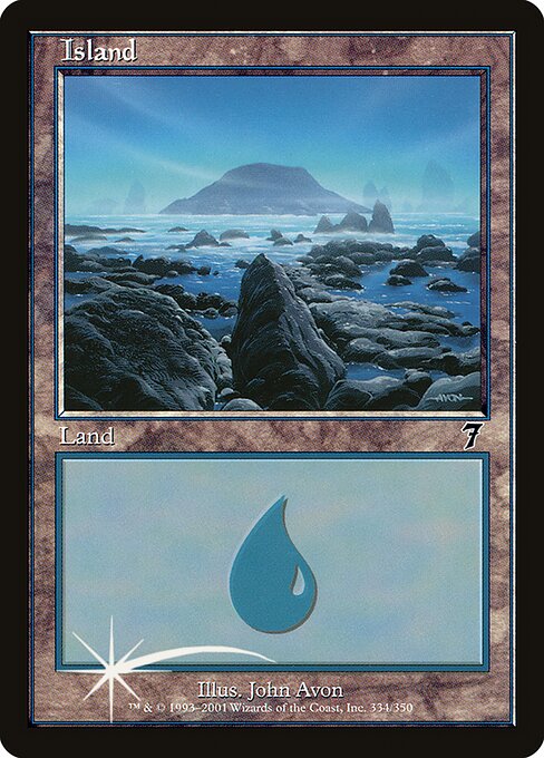 Island (334★) (Foil) - Seventh Edition - Game On
