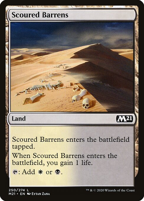 Scoured Barrens (250) - Core Set 2021 - Game On