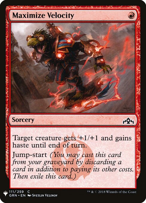 Maximize Velocity (GRN-111) - The List - Game On
