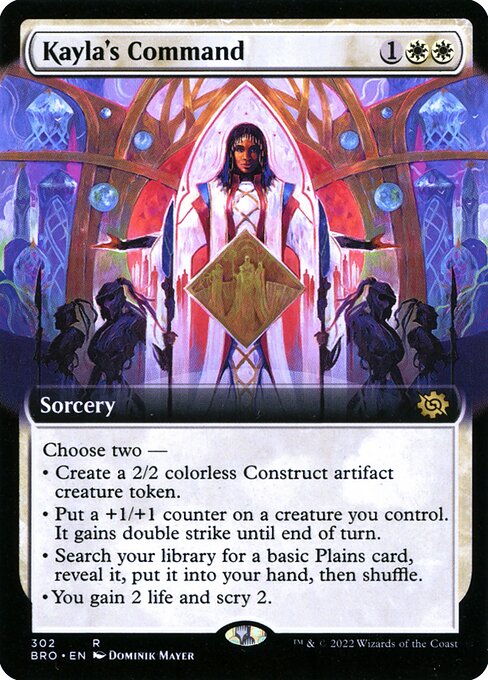 Kayla's Command (302) - EXTENDED ART (Foil) - The Brothers' War - Game On