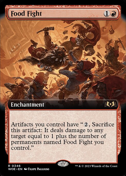 Food Fight (346) - EXTENDED ART - Wilds of Eldraine - Game On
