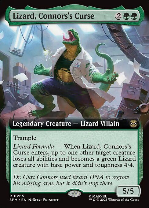 Lizard, Connors's Curse (265) - EXTENDED ART - Marvel's Spider-Man - Game On