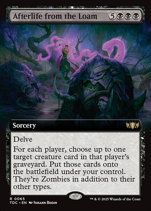Afterlife from the Loam (65) - EXTENDED ART - Tarkir: Dragonstorm Commander - Game On