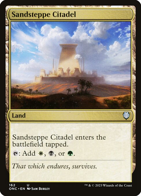 Sandsteppe Citadel (162) - Phyrexia: All Will Be One Commander - Game On