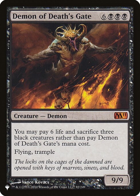 Demon of Death's Gate (M11-92) - The List - Game On