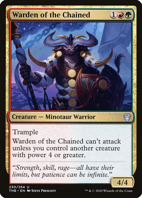 Warden of the Chained (230) (Foil) - Theros Beyond Death - Game On