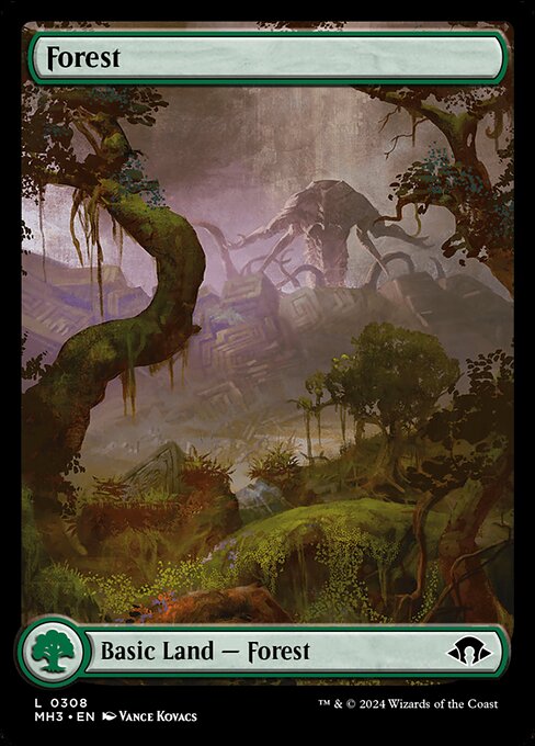 Forest (308) - FULL ART - Modern Horizons 3 - Game On