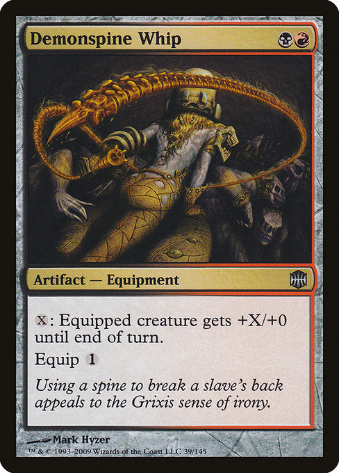 Demonspine Whip (39) (Foil) - Alara Reborn - Game On