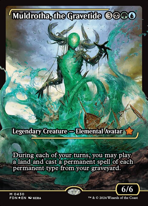 Muldrotha, the Gravetide (430) - SHOWCASE (Foil) - Foundations - Game On