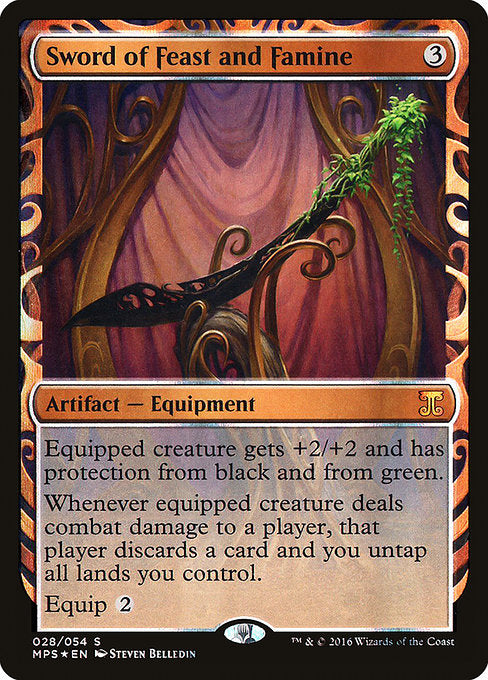 Sword of Feast and Famine (28) (Foil) - Kaladesh Inventions - Game On