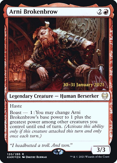 Arni Brokenbrow (120s) (Foil) - Kaldheim Promos - Game On
