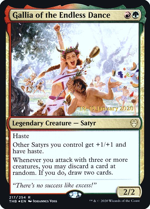 Gallia of the Endless Dance (217s) (Foil) - Theros Beyond Death Promos - Game On