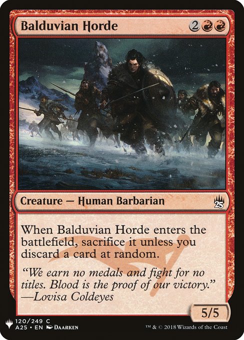 Balduvian Horde (A25-120) - The List - Game On