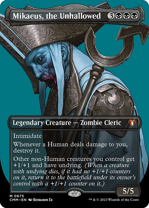 Mikaeus, the Unhallowed (675) - BORDERLESS - FULL ART - Commander Masters - Game On