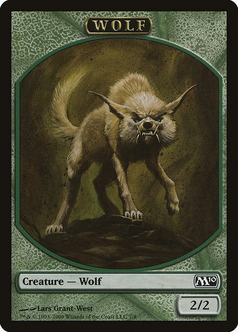 Wolf (7) - FULL ART - Magic 2010 Tokens - Game On