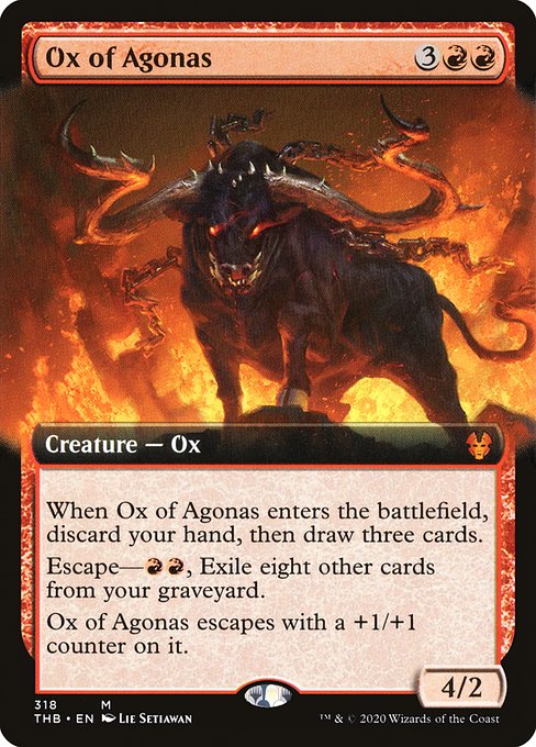 Ox of Agonas (318) - EXTENDED ART - Theros Beyond Death - Game On