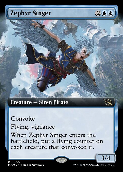 Zephyr Singer (355) - EXTENDED ART - March of the Machine - Game On
