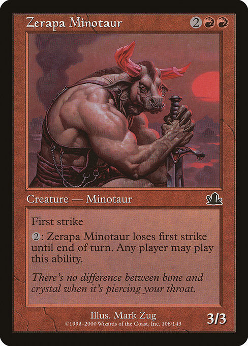 Zerapa Minotaur (108) (Foil) - Prophecy - Game On