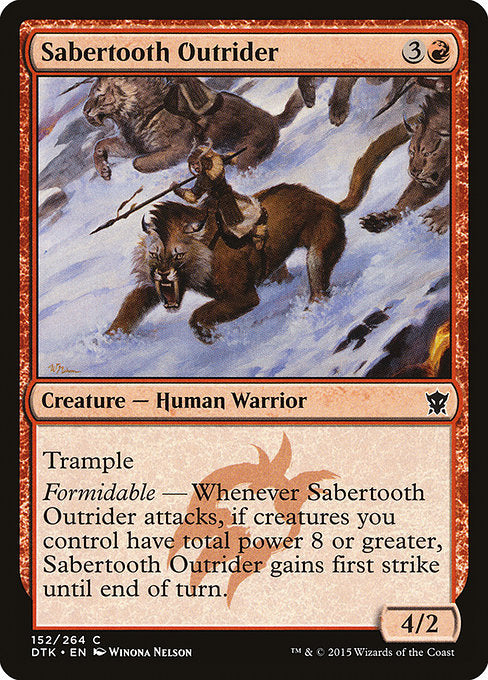 Sabertooth Outrider (152) (Foil) - Dragons of Tarkir - Game On