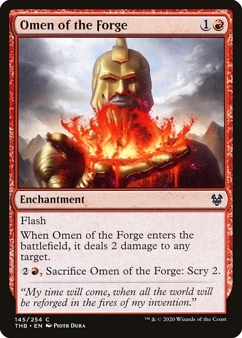 Omen of the Forge (145) (Foil) - Theros Beyond Death - Game On