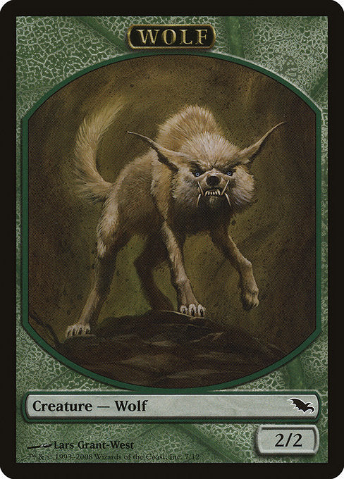 Wolf (7) - FULL ART - Shadowmoor Tokens - Game On