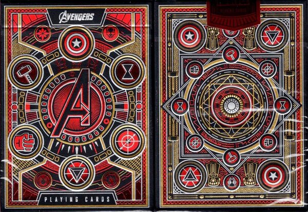 Avengers Red Playing Cards - Classic - Game On