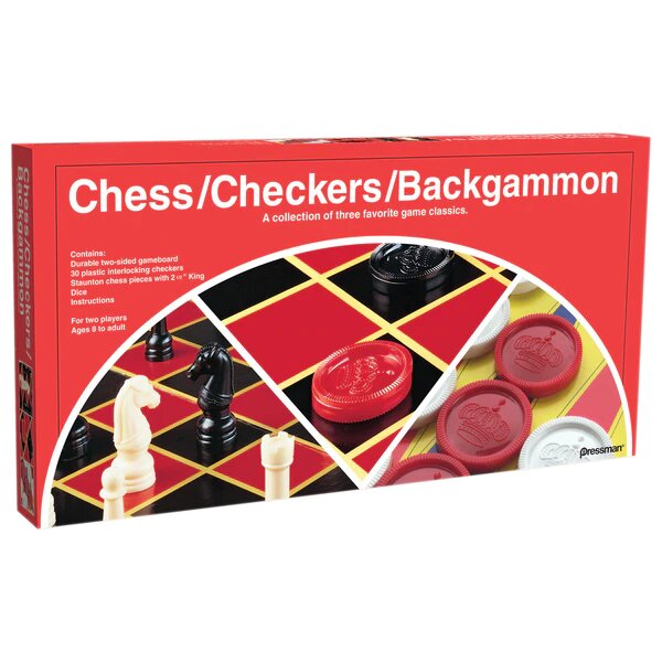 Checkers Chess Backgammon Foldi - Classic - Game On