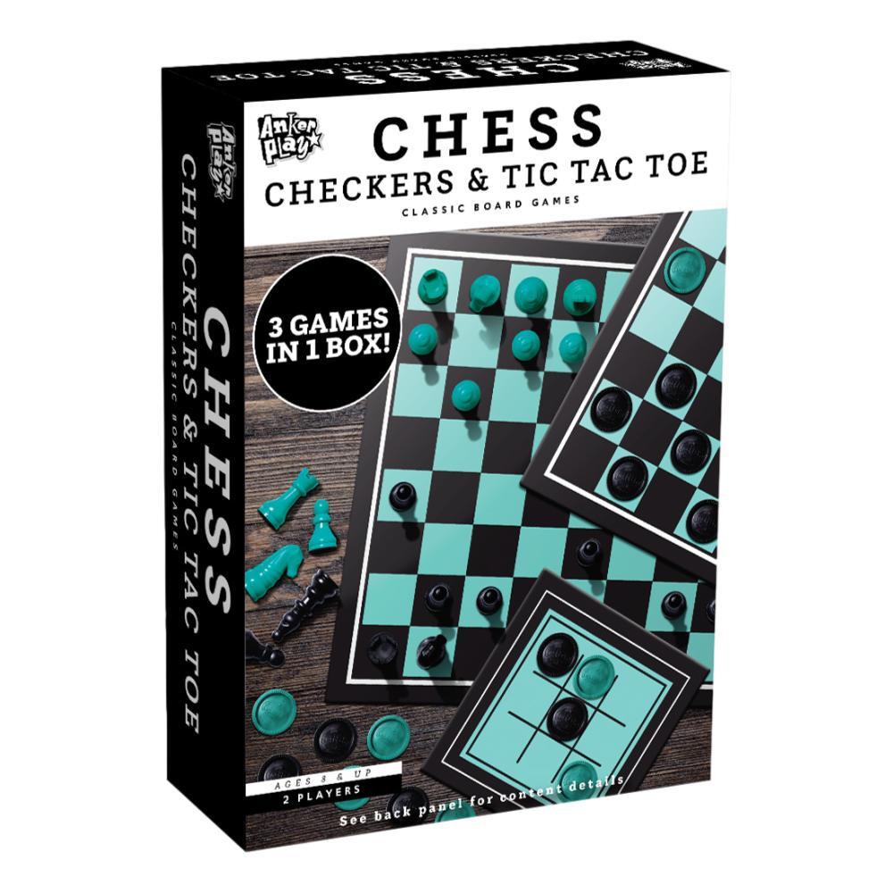 Checkers Chess Tic Tac Toe - Classic - Game On