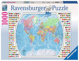 Political World Map 1000 pc - Game On