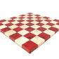 Faux Leather Chess Board - Red & Cream - Game On
