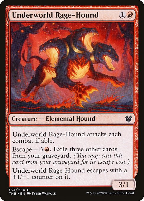 Underworld Rage-Hound (163) (Foil) - Theros Beyond Death - Game On