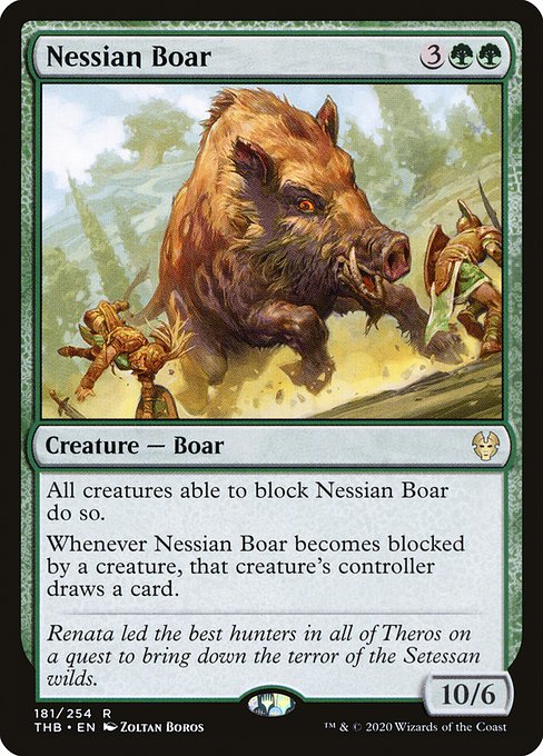 Nessian Boar (181) (Foil) - Theros Beyond Death - Game On