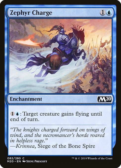 Zephyr Charge (82) (Foil) - Core Set 2020 - Game On