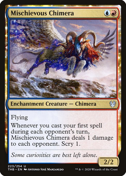 Mischievous Chimera (223) (Foil) - Theros Beyond Death - Game On
